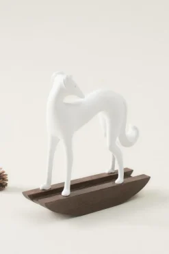 Prydnadssaker|Jotex DOG SWING Dekorationsfigur Vit/brun