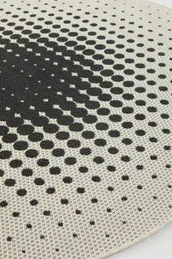 Utomhusmattor|Utomhusmattor|Jotex DOLCE Cm Utomhusmatta ø 200 Cm Vit/svart