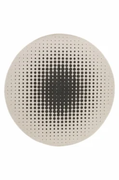 Utomhusmattor|Utomhusmattor|Jotex DOLCE Cm Utomhusmatta ø 200 Cm Vit/svart