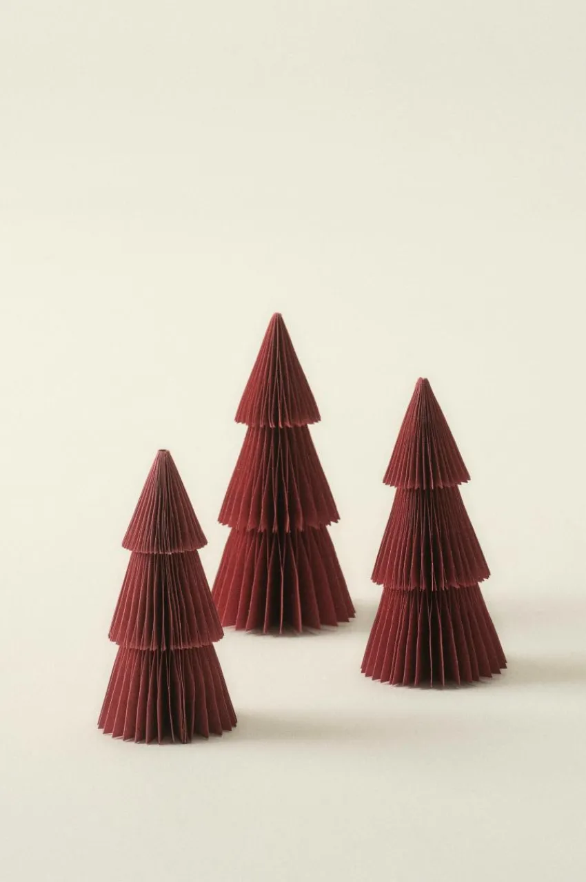 Juldekoration|Jotex EBBE Dekorationsfigur 3-pack Vinröd