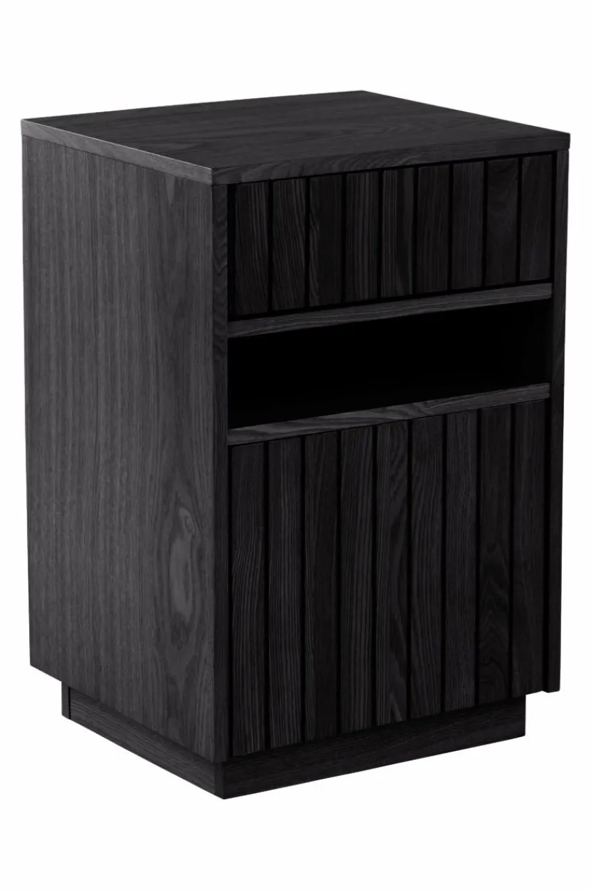Förvaring|Jotex EIRA Sängbord Mdf with ash veneer,black