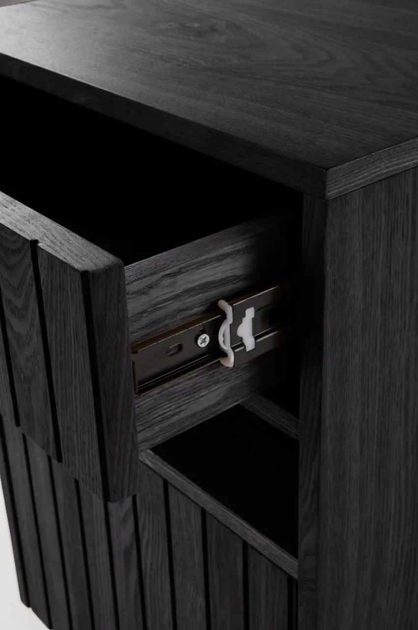 Förvaring|Jotex EIRA Sängbord Mdf with ash veneer,black