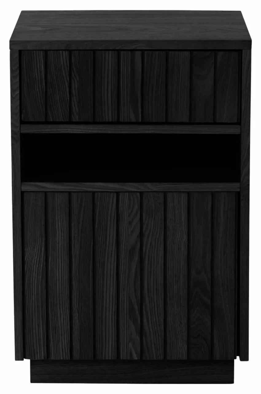 Förvaring|Jotex EIRA Sängbord Mdf with ash veneer,black