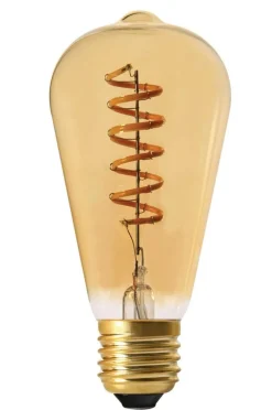 Ljuskällor|Jotex ELECT SPIRAL Ljuskälla 64 Mm E27 Guld