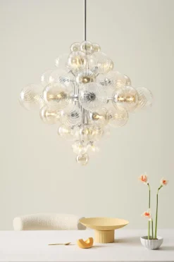 Taklampor|Kristallkronor & Takkronor|Jotex ELECTRA Taklampa Ø 75 Cm Krom