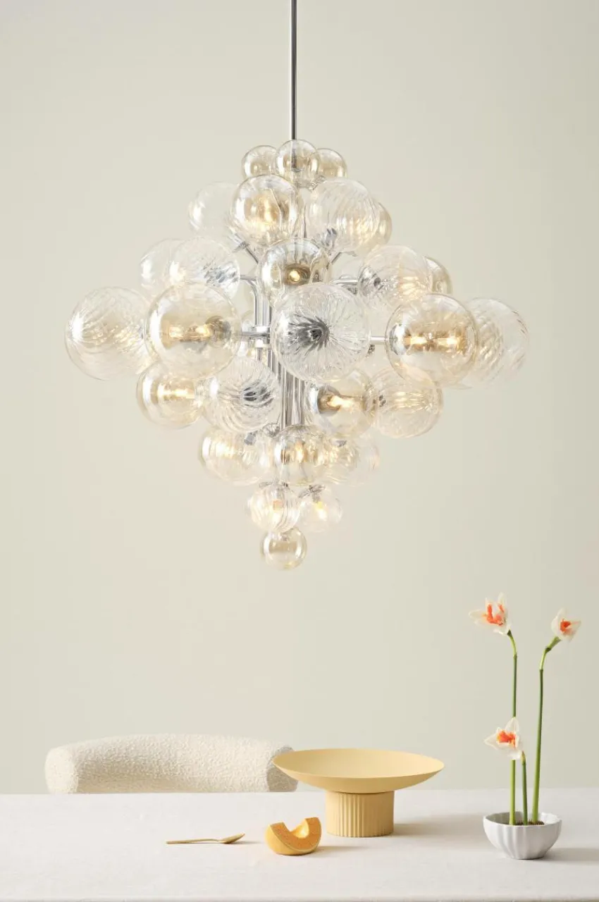 Taklampor|Kristallkronor & Takkronor|Jotex ELECTRA Taklampa Ø 75 Cm Krom