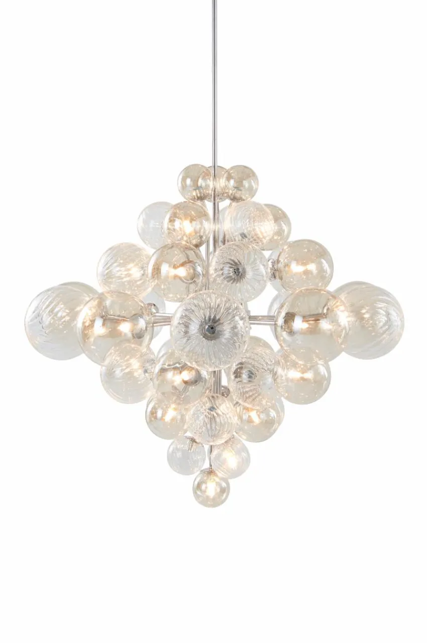 Taklampor|Kristallkronor & Takkronor|Jotex ELECTRA Taklampa Ø 75 Cm Krom