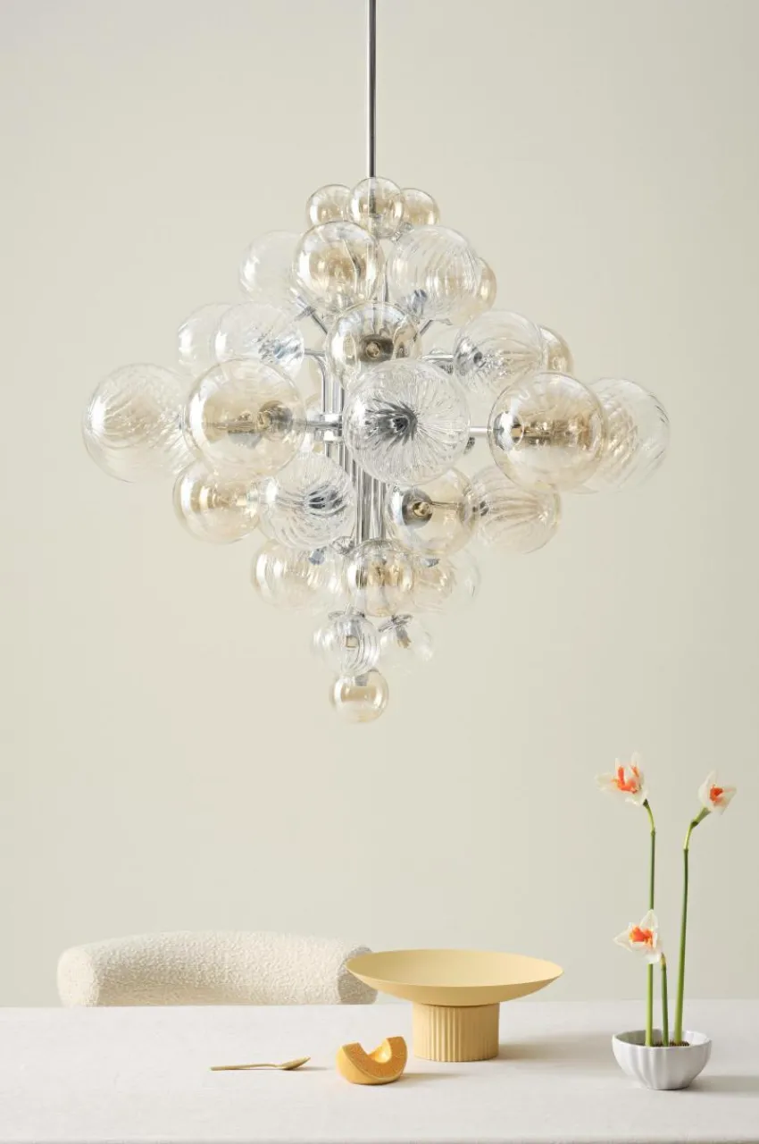 Taklampor|Kristallkronor & Takkronor|Jotex ELECTRA Taklampa Ø 75 Cm Krom