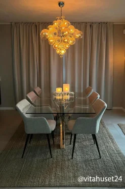 Taklampor|Kristallkronor & Takkronor|Jotex ELECTRA Taklampa Ø 75 Cm Krom