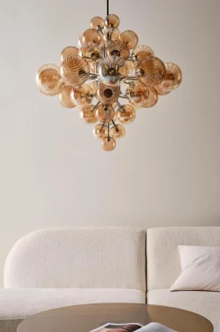 Taklampor|Kristallkronor & Takkronor|Jotex ELECTRA Taklampa Ø 75 Cm Bärnsten