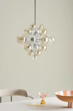 Taklampor|Kristallkronor & Takkronor|Jotex ELECTRA Taklampa Ø 52 Cm Krom