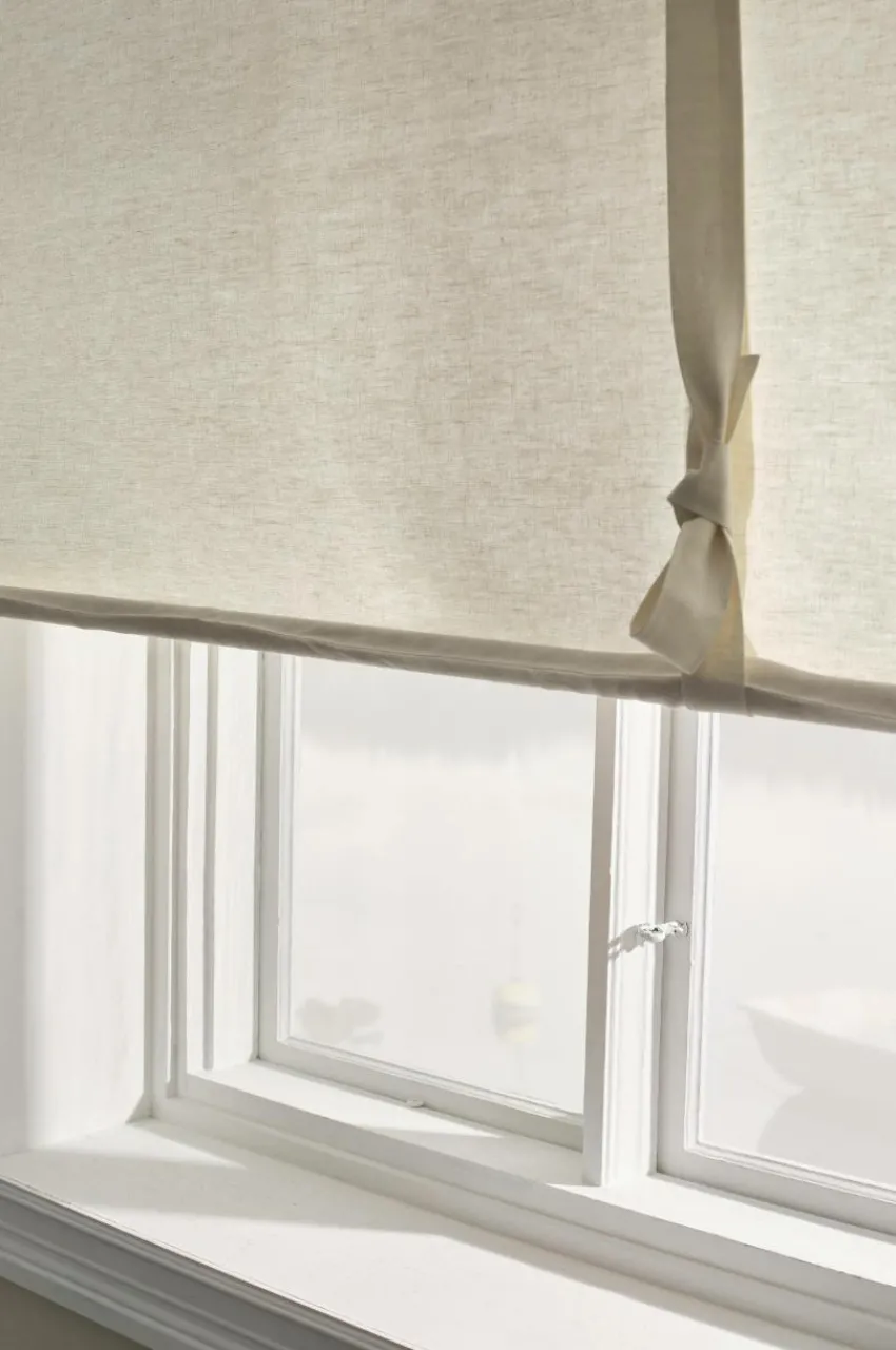 Hissgardiner|Linnegardiner|Jotex ELI Roll Up-gardin I Linne Naturvit