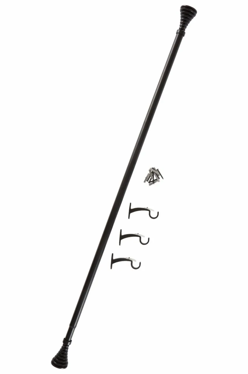 Gardinstänger|Jotex ELLIE Gardinstång 120-210 Cm Svart