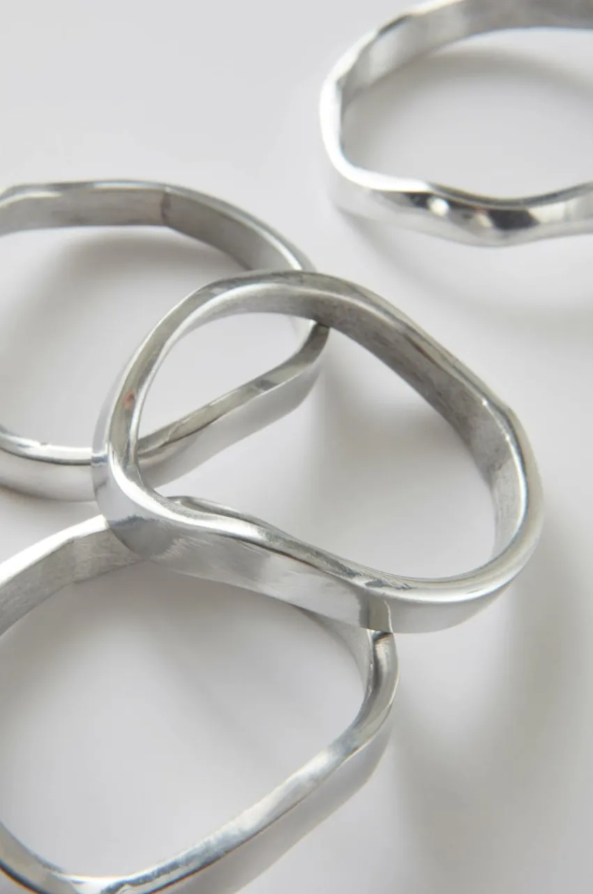 Kökstillbehör|Jotex ELLIS Servettring 4-pack Silver