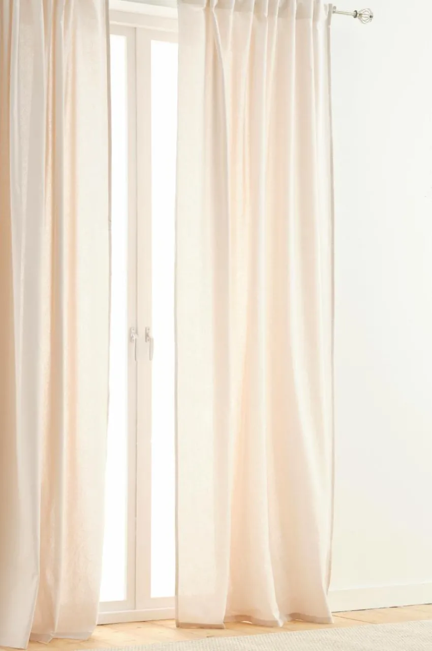 Multifunktionsgardiner|Jotex ELORA Gardin 2-pack Ljusbeige