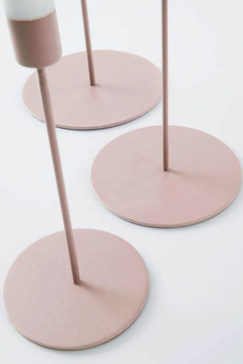 Ljusstakar|Jotex ELSY Ljusstake 3-pack Puderrosa