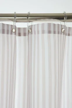 Duschdraperier|Jotex EMMY Duschdraperi Ljusbeige/vit