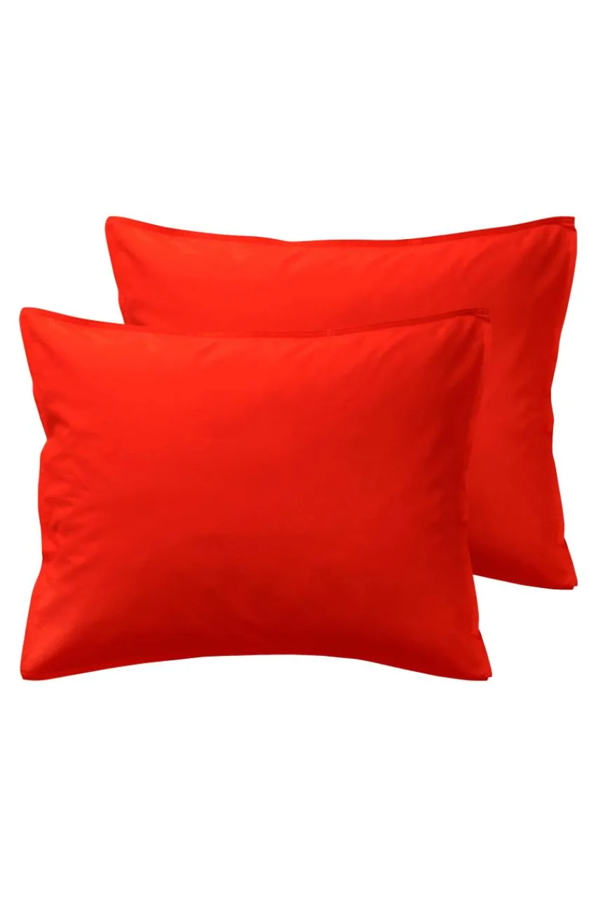 Örngott|Jotex ENA örngott 2-pack Ekologisk 60x50 Cm Tomatröd