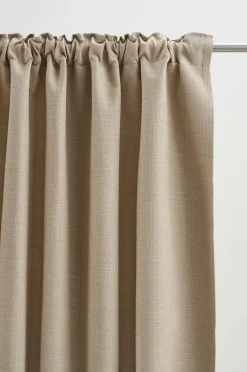 Multifunktionsgardiner|Mörkläggningsgardiner|Jotex ERIS Mörkläggningsgardin 1 Längd Extra Bred Beige