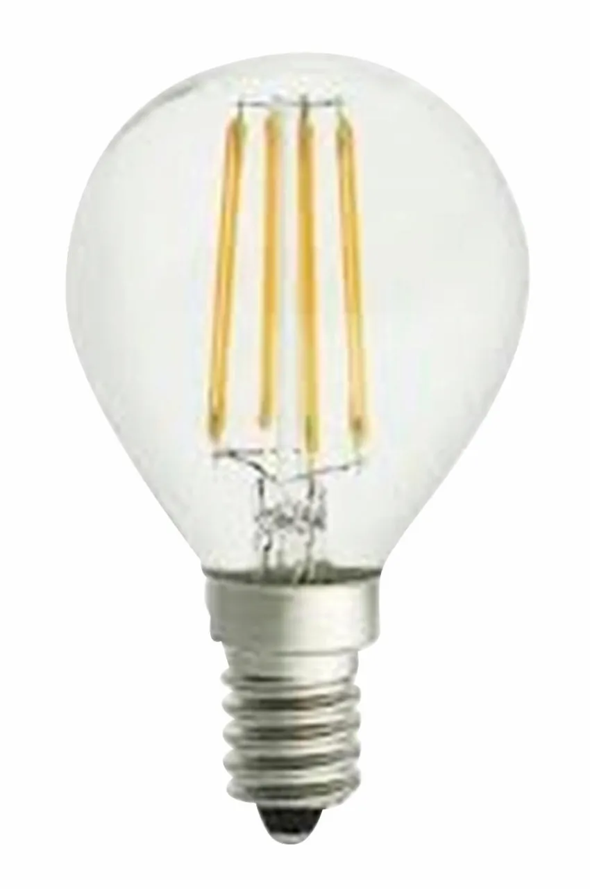 Ljuskällor|Jotex Filament Dekorationslampa LED Dimbar Klot E14 4W ø 45 Mm Amber Transparent