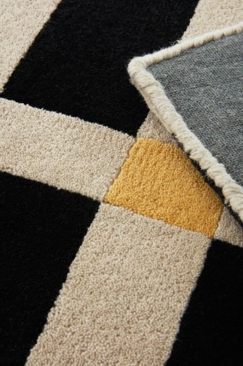 Ullmattor|Jotex FIORELLA Ullmatta 200x300 Cm Beige/Svart