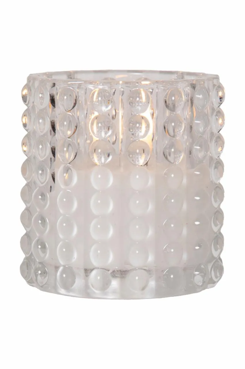 Ljus|Jotex FLAMME DOTTY Batterdrivet Ljus Genomskinlig