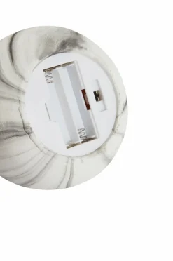 Ljus|Jotex FLAMME MARBLE Blockljus LED 12 Cm Grå