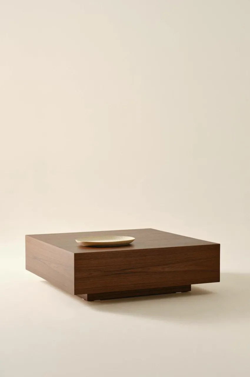 Bord|Jotex FLOAT Soffbord 110x110 Cm Teak fanér