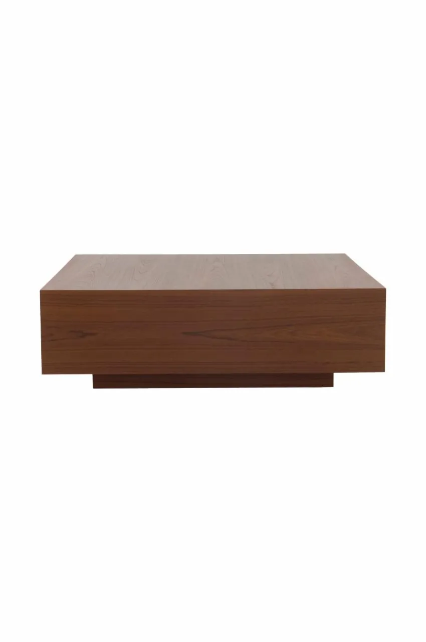 Bord|Jotex FLOAT Soffbord 110x110 Cm Teak fanér