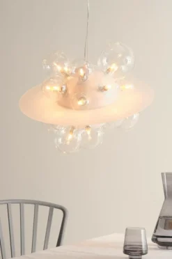 Taklampor|Kristallkronor & Takkronor|Jotex FLOAT Taklampa Vit/glas