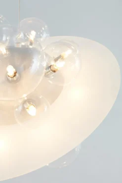 Taklampor|Kristallkronor & Takkronor|Jotex FLOAT Taklampa Vit/glas