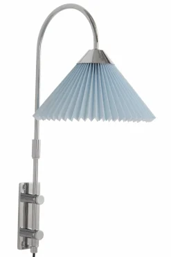 Vägglampor|Jotex FLORENCE Vägglampa Krom/ljusblå