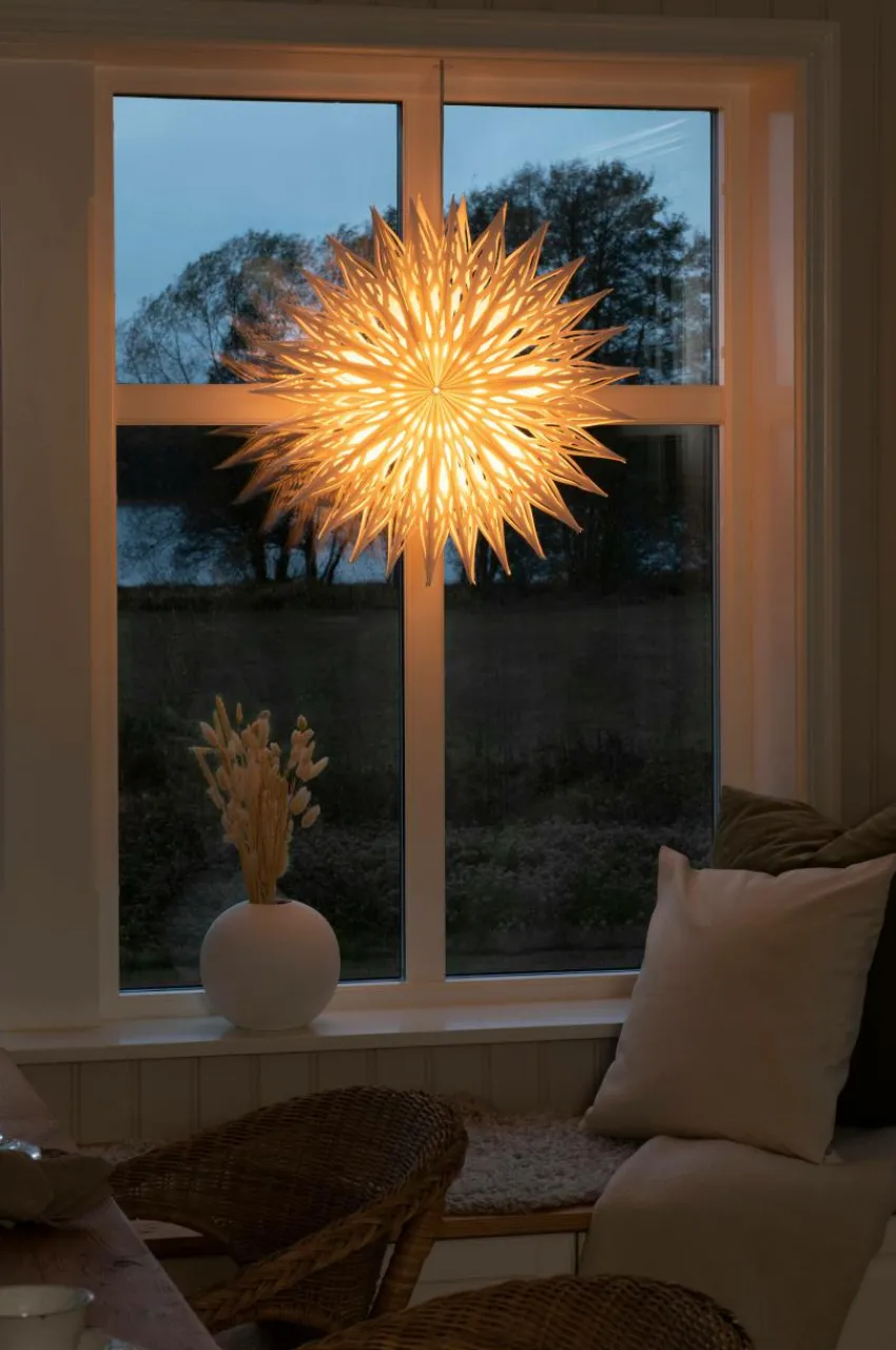 Julbelysning|Jotex FLOWER Julstjärna ø 60 Cm Vit