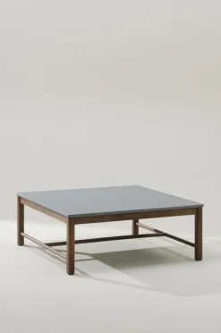 Utebord|Utemöbler|Jotex FONTHILL Soffbord 100x100 Cm Teak/Grå
