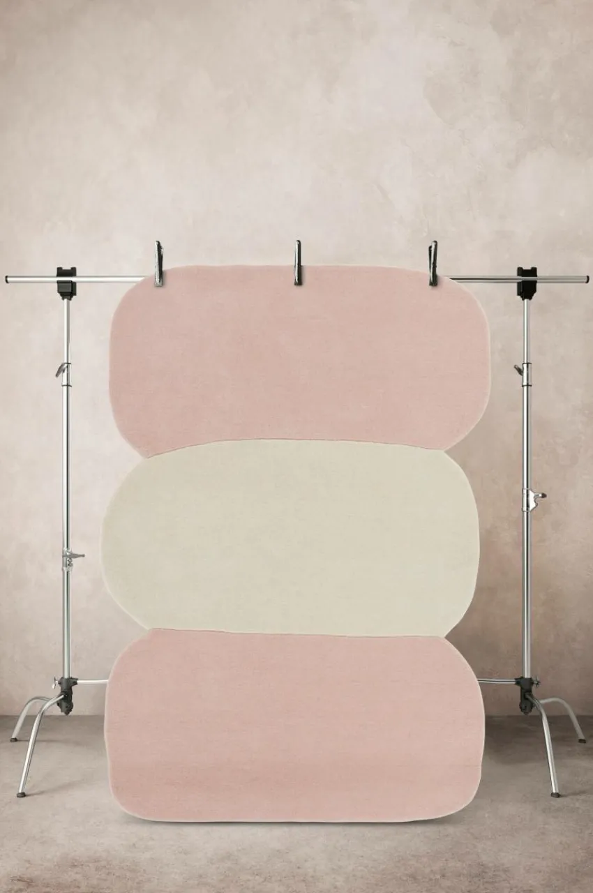 Barnmattor|Barnmattor|Jotex FUN Ullmatta 130x190 Cm Rosa/vit