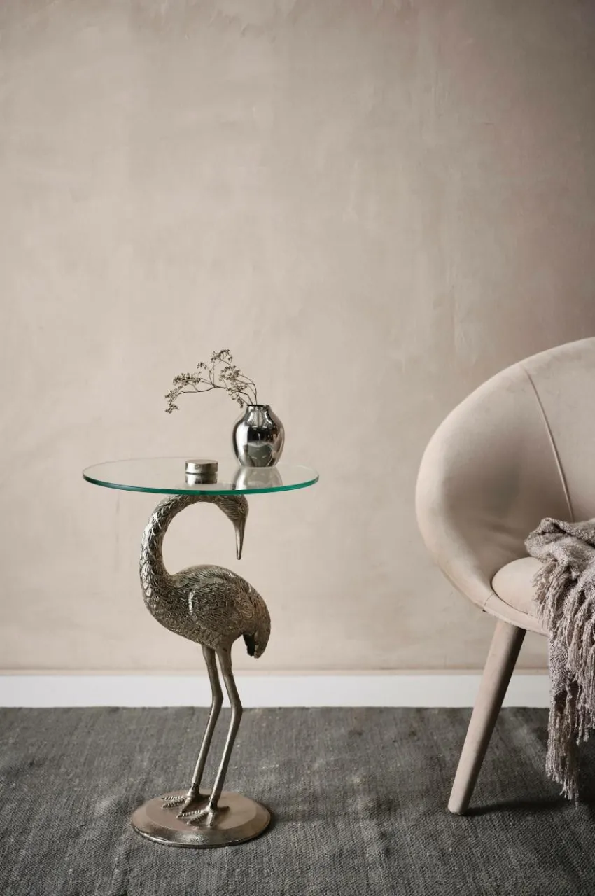 Bord|Jotex GALAPAGOS Sidobord ø 40 Cm Silver
