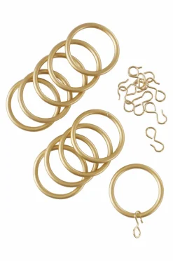 Gardintillbehör|Jotex Gardinringar 10-pack Guld