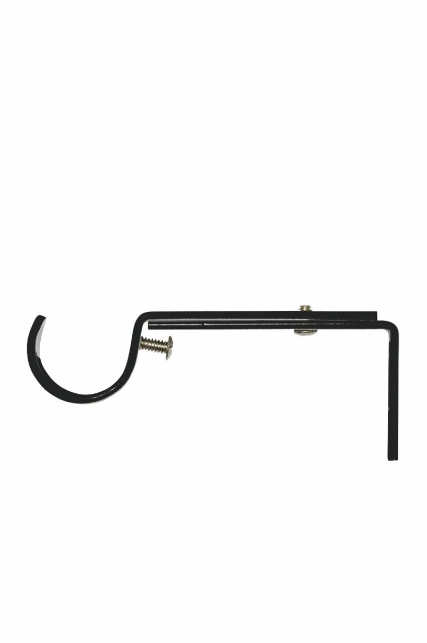 Gardintillbehör|Jotex Gardinstångshållare ø 28 Mm Svart 10-15 cm