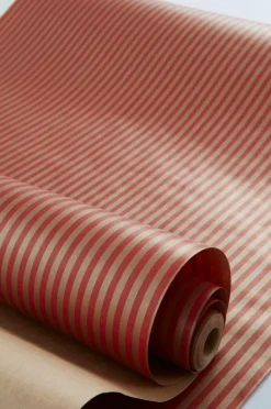 Presentpapper & Snöre|Juldekoration|Jotex GEORGIA Presentpapper - Längd 10 Meter Röd/brun