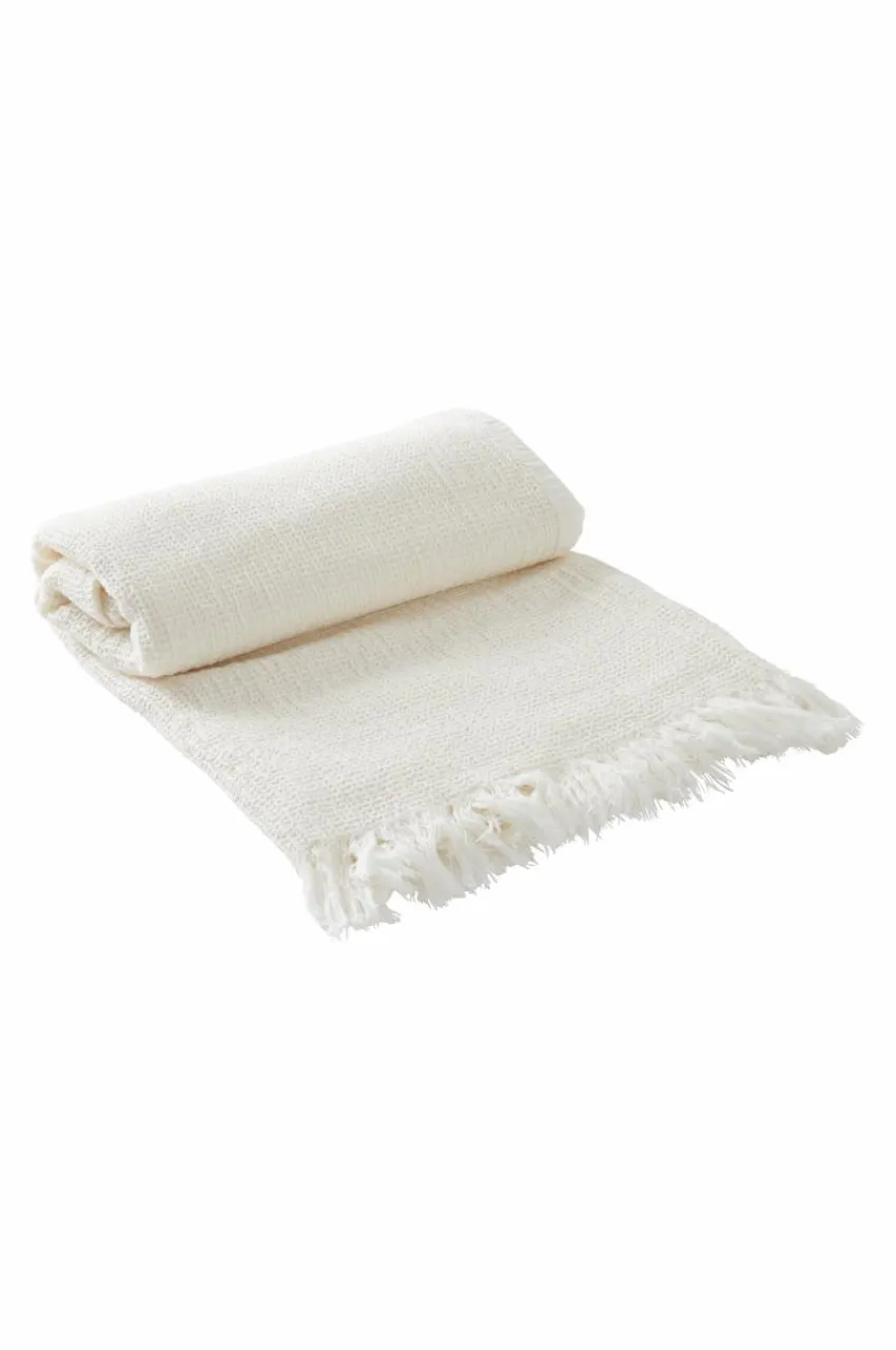 Plädar & Filtar|Jotex GIA Pläd 130x170 Cm Naturvit