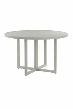 Utebord|Utemöbler|Jotex GIBRALTAR Matbord ø 120 Cm Ljus grågrön