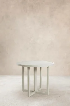 Utebord|Utemöbler|Jotex GIBRALTAR Matbord ø 90 Cm Ljus grågrön