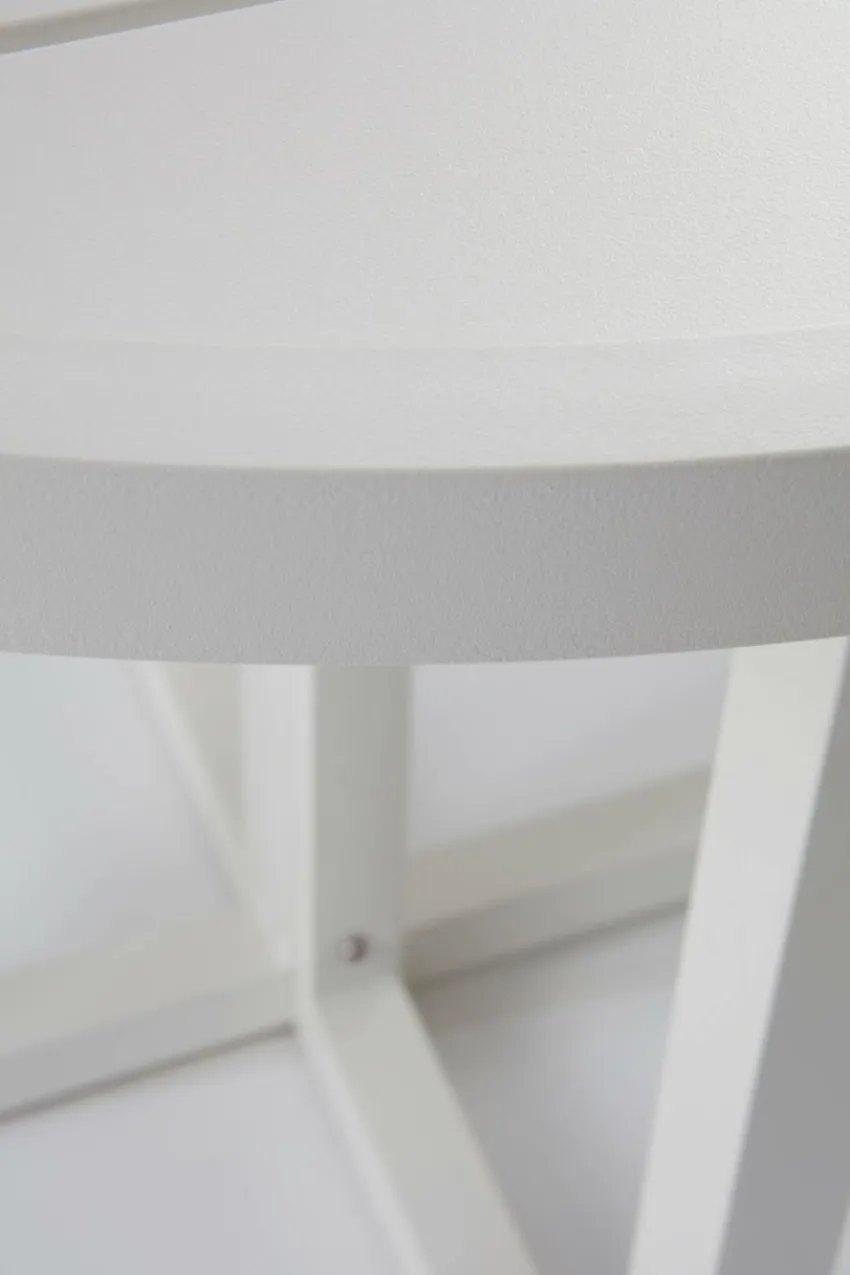 Utebord|Utemöbler|Jotex GIBRALTAR Matbord ø 90 Cm Vit