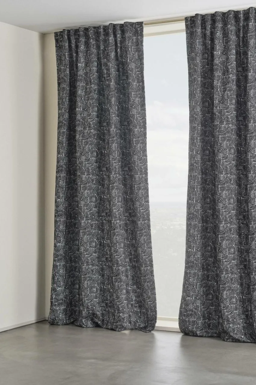 Multifunktionsgardiner|Jotex GIBS Multifunktionsgardin 2-pack Svart