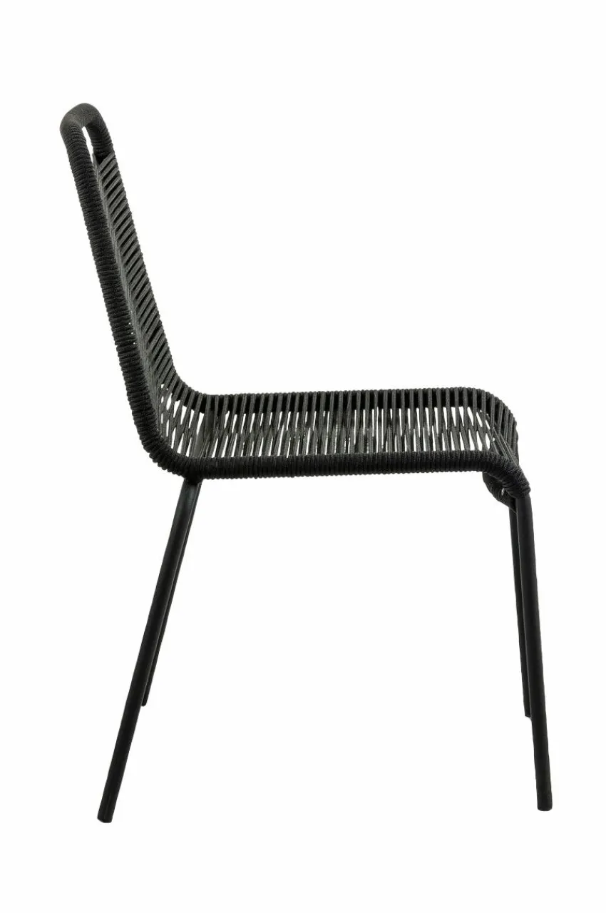 Utestolar & Utepallar|Utemöbler|Jotex GLENVILLE Stol 4-Pack Svart