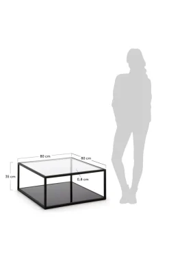 Bord|Jotex GREENHILL Soffbord 80x80 Cm Transparent