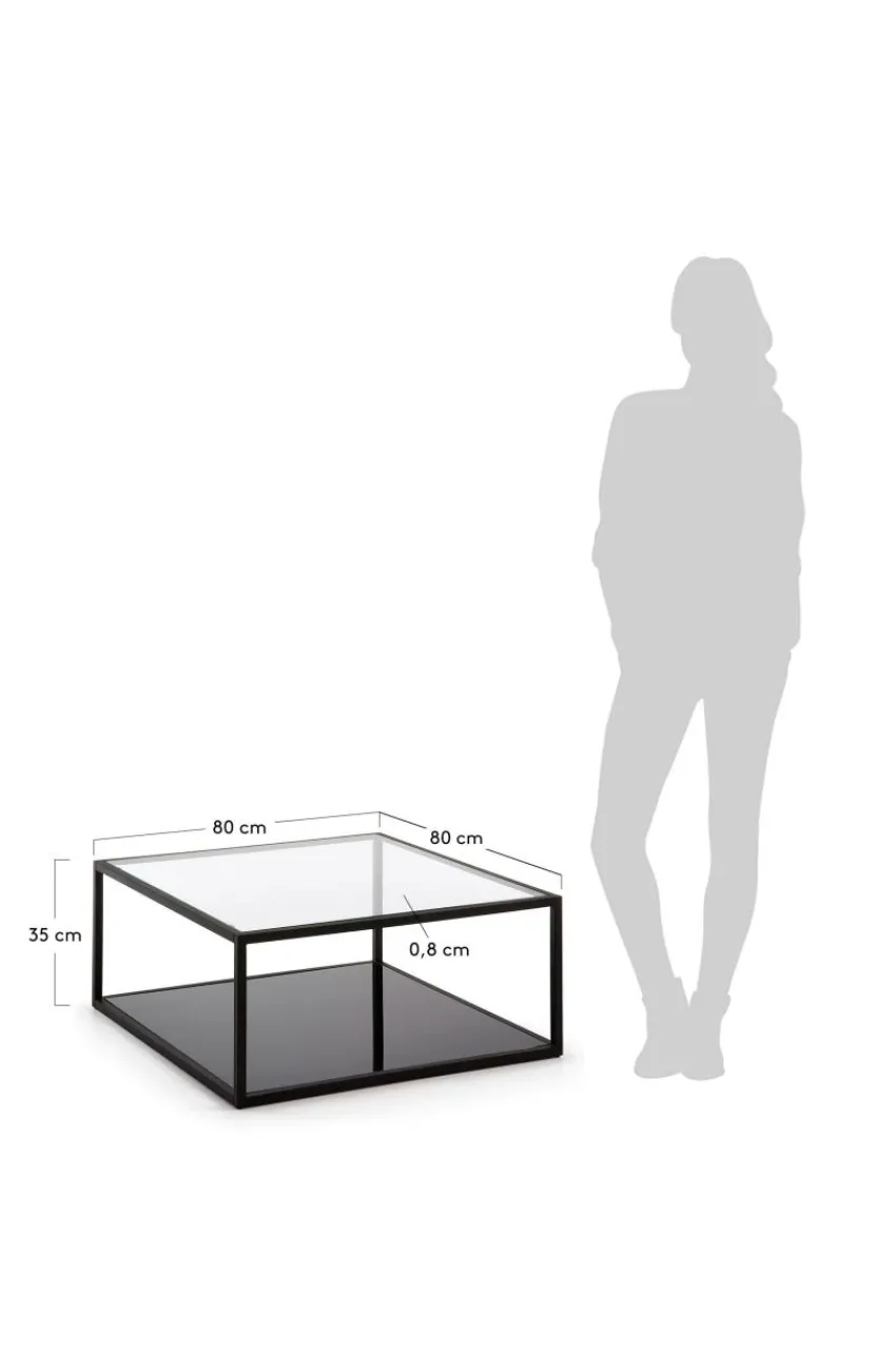Bord|Jotex GREENHILL Soffbord 80x80 Cm Transparent