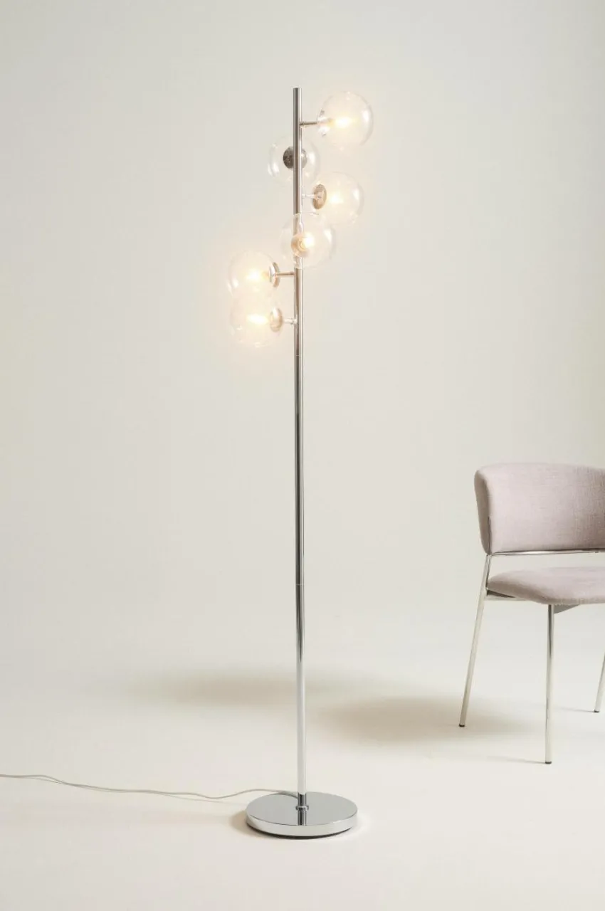 Golvlampor|Jotex GYLLENHEIM Golvlampa Krom