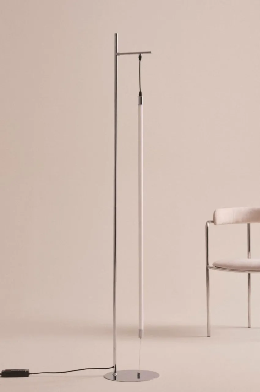 Golvlampor|Jotex HAMPTON Golvlampa Krom