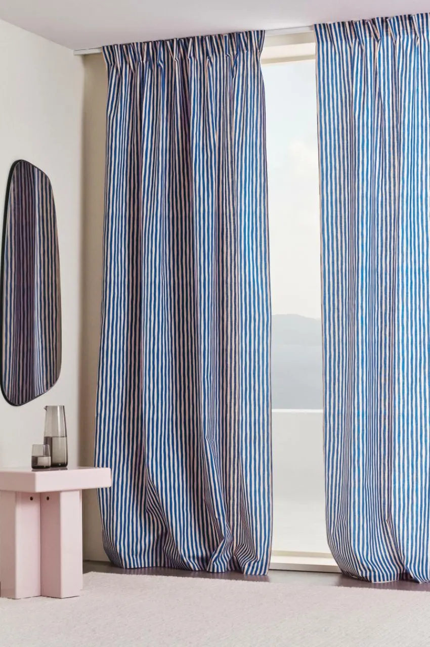 Multifunktionsgardiner|Jotex HANNA Multifunktionsgardin 2-pack Blå/rosa